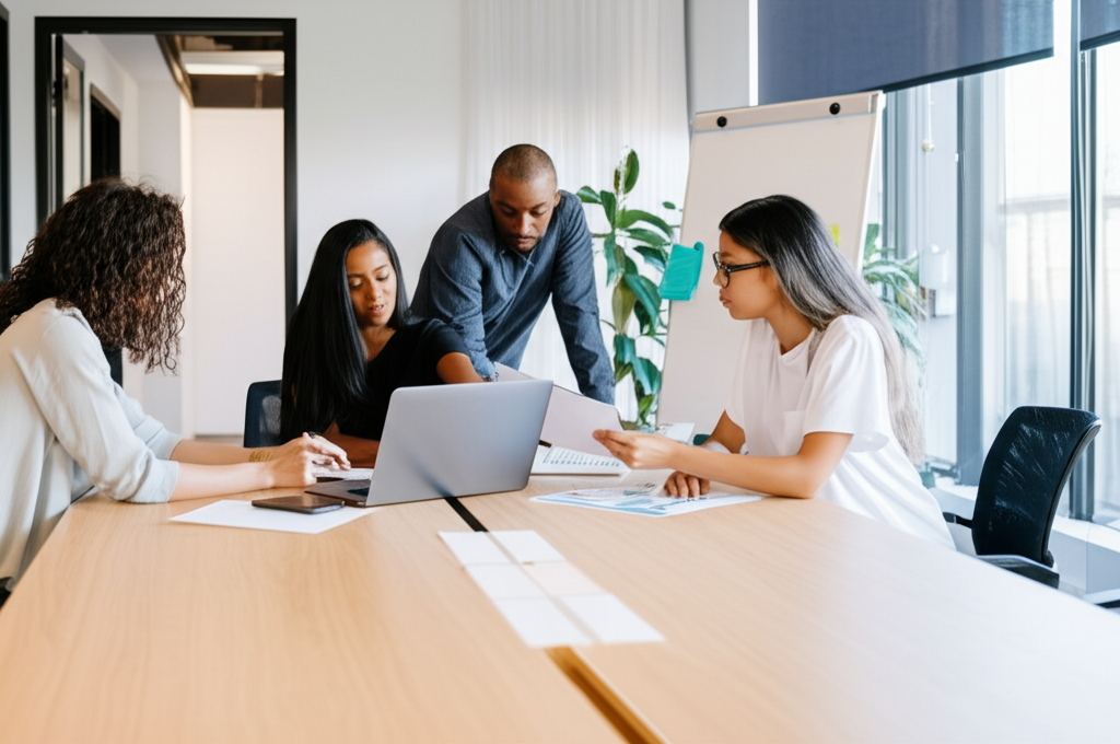 L'équipe VisAlertes au travail